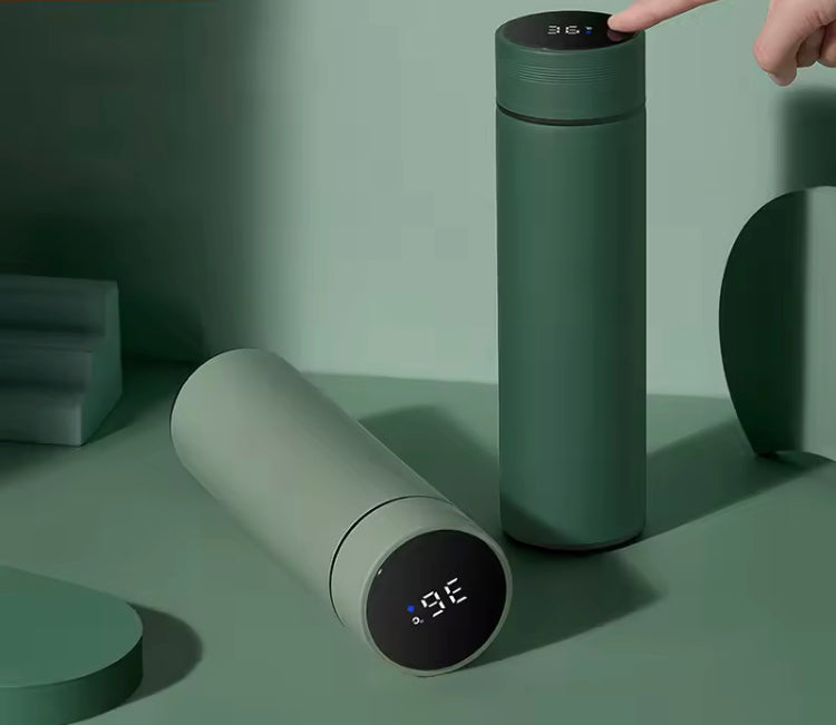 500ML LED Temperature Display Bottle, Stainless Steel Intellective Thermos with Double Bottom, Smart Vacuum Insulated Water Bottle 500ML LED Temperature Display Bottle, Stainless Steel Intellective Thermos with Double Bottom, Smart Vacuum Insulated Water Bottle